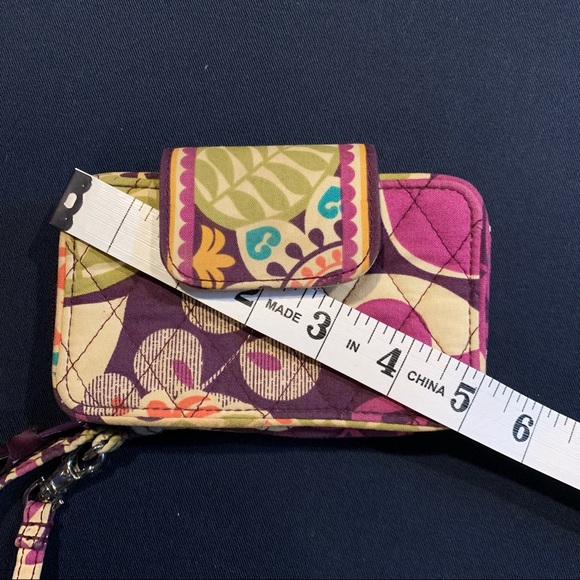 Vera Bradley Plum Crazy Wallet Wristlet iPhone5 - Picture 6 of 8